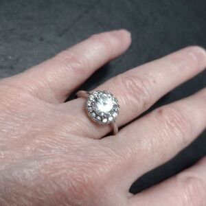 Fragrant Jewels silver tone ring size 6